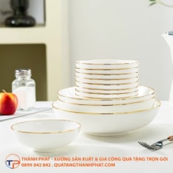 Bo chen dia in logo mau 1 thoi trang