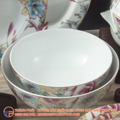 Bộ Chén Đĩa In Logo Flower 17 Bộ chén đĩa in logo flower - ảnh 4