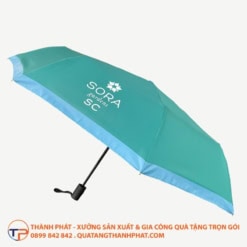 Dù đẩy tay in logo