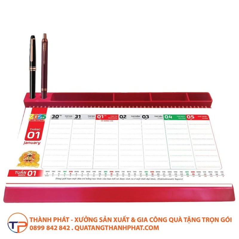 Lịch Giấy Để Bàn Đế Nhựa 20 Lich giay de ban de nhua cao cap 2