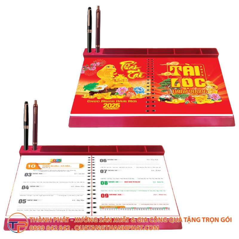 Lịch Giấy Để Bàn Đế Nhựa 21 Lich giay de ban de nhua sang trong 1