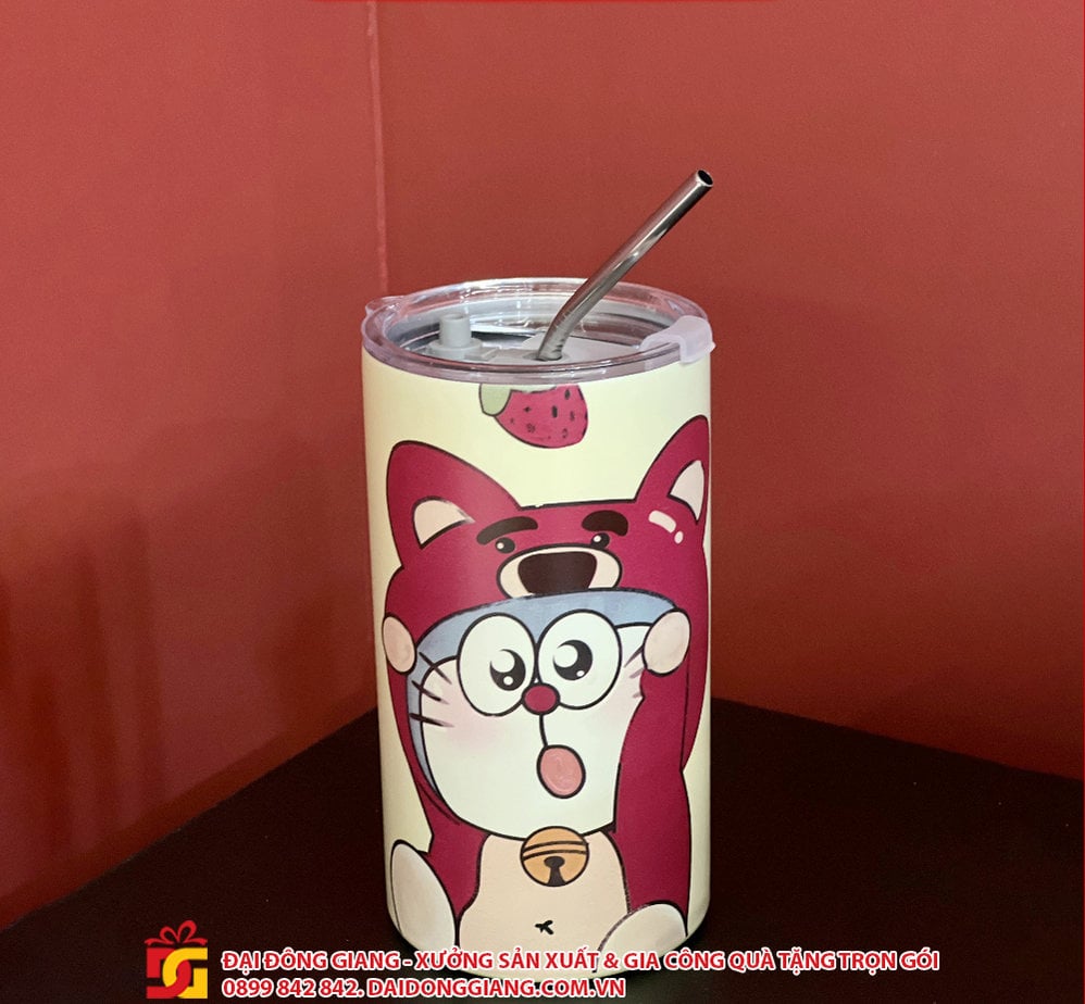 Ly giữ nhiệt doraemon inox 304 600ml