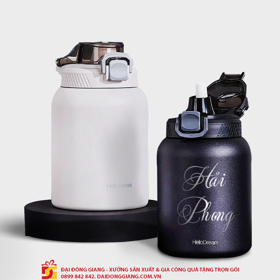 Bình giữ nhiệt inox 316 cao cấp hello dream 1000ml