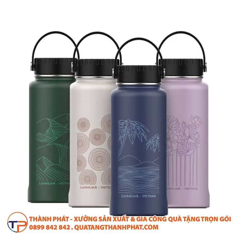 Binh locklock riga tumbler in logo