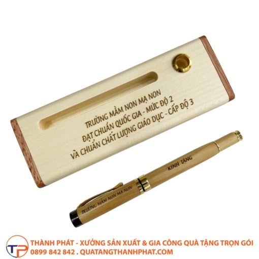 Bộ combo bút gỗ in khắc theo yêu cầu - ảnh 8