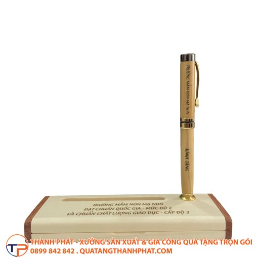 Bộ combo bút gỗ in khắc theo yêu cầu - ảnh 2