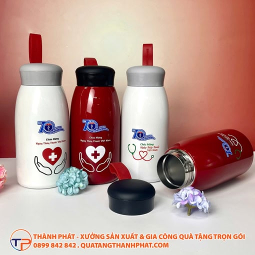 Bình giữ nhiệt in logo chào mừng ngày thầy thuốc việt nam bgn89 - ảnh 2