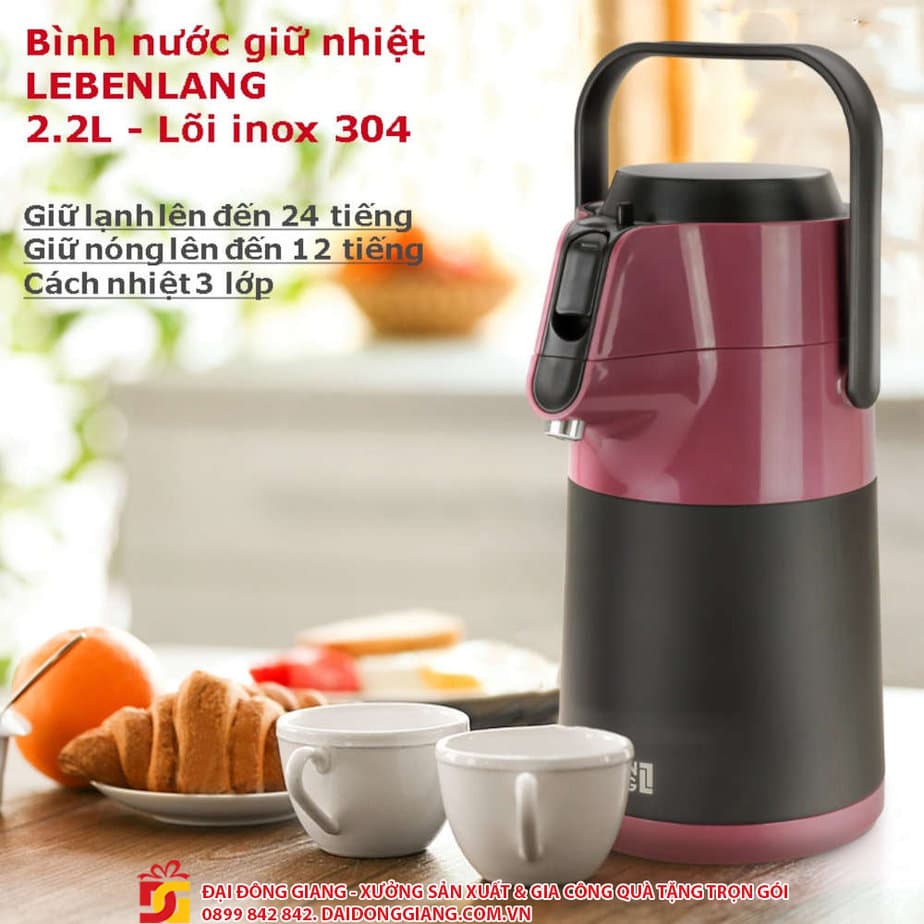 Binh thuy giu nhiet nong lanh inox 304 lebenlang lbp569r 22 lit 1