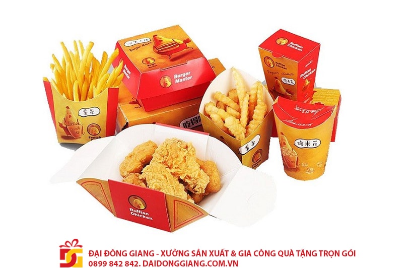 Hộp giấy đựng gà rán 11