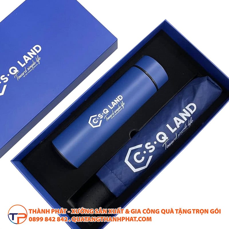 Set qua tang nganh bat dong san in logo