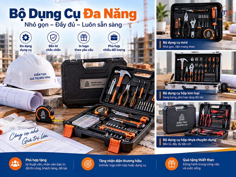 Top 7 Quà Tặng Doanh Nghiệp Ngành Xây Dựng, Nội Thất Ý Nghĩa 18 Bo dung cu da nang