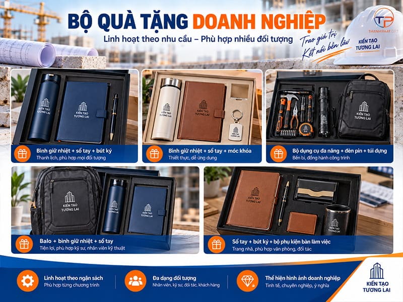 Top 7 Quà Tặng Doanh Nghiệp Ngành Xây Dựng, Nội Thất Ý Nghĩa 22 Bo qua tang doanh nghiep