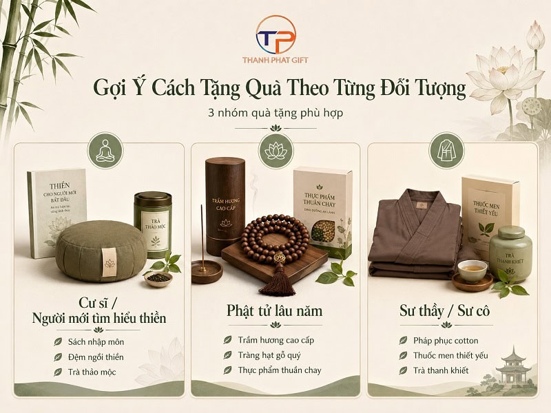 Gợi Ý Quà Tặng Cho Phật Tử &Amp; Người Yêu Thiền Ý Nghĩa, Thiết Thực 25 Chon qua tam linh theo tung doi tuong