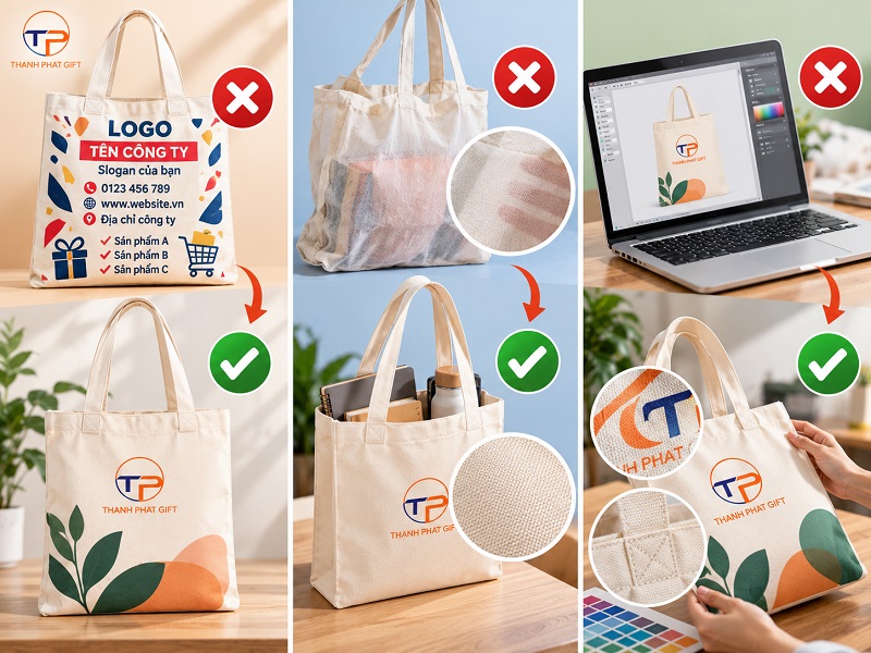 Top 7 Mẫu Túi Vải Tote In Ấn Làm Quà Tặng Đẹp, Ấn Tượng 22 Co nen chon tui tote in an lam qua tang
