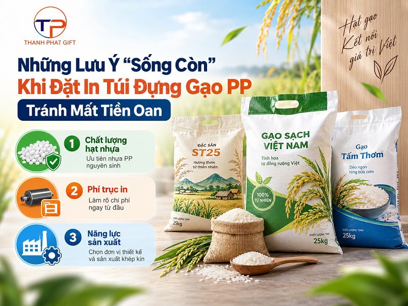 Gợi Ý Mẫu Túi Đựng Gạo Pp In Ấn Độc Đáo, Thu Hút 22 Dat in tui dung gao pp