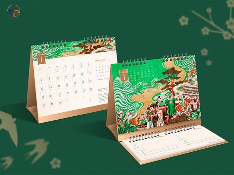Top 9 Mẫu Lịch Để Bàn/ Treo Tường Làm Quà Tặng Ý Nghĩa, Thiết Thực 16 Lịch để bàn chữ m