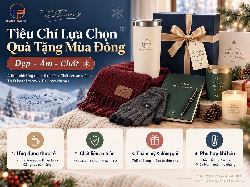 Quà Tặng Doanh Nghiệp Mùa Đông: Vai Trò, Top Mẫu &Amp; Cách Chọn 24 Lua chon qua tang doanh nghiep mua dong