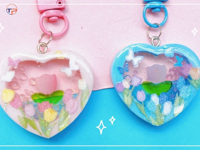 Móc khóa epoxy resin