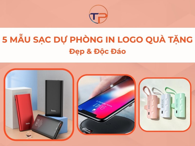 Sạc dự phòng in logo quà tặng