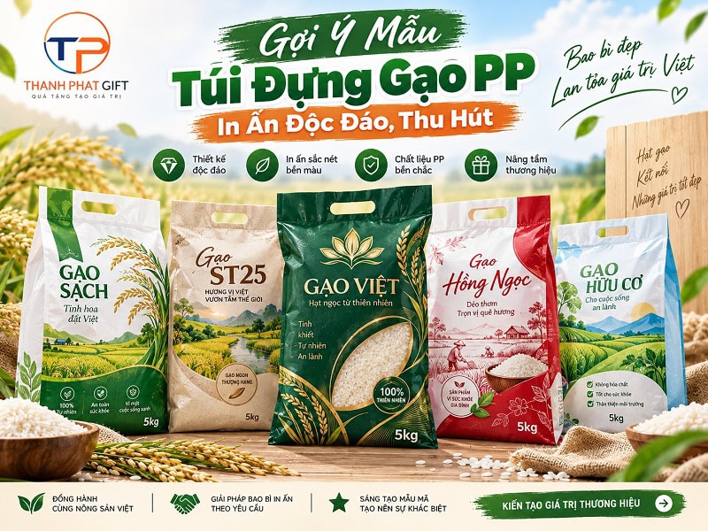 Gợi Ý Mẫu Túi Đựng Gạo Pp In Ấn Độc Đáo, Thu Hút 13 Túi đựng gạo pp in ấn