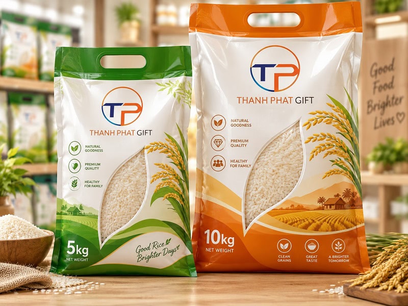 Gợi Ý Mẫu Túi Đựng Gạo Pp In Ấn Độc Đáo, Thu Hút 15 Tui gao pp cho sieu thi 2