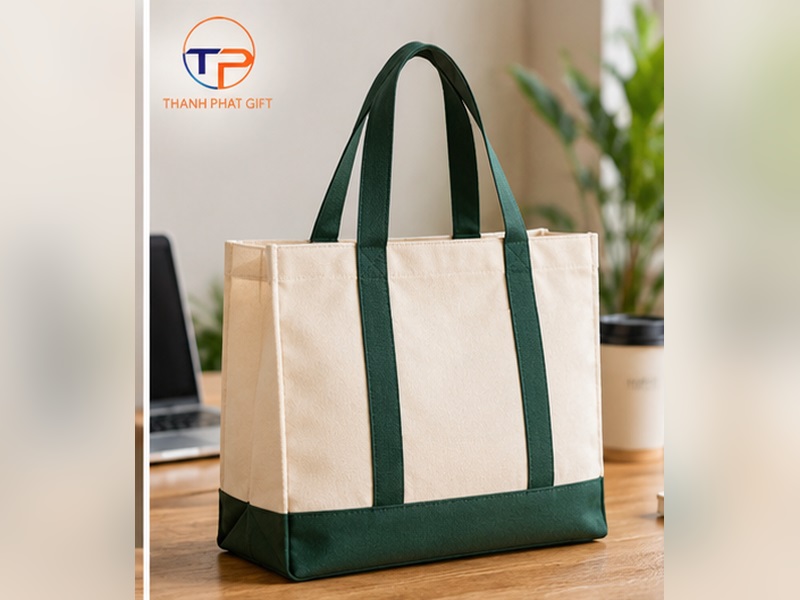 Top 7 Mẫu Túi Vải Tote In Ấn Làm Quà Tặng Đẹp, Ấn Tượng 15 Tui vai bo chat day
