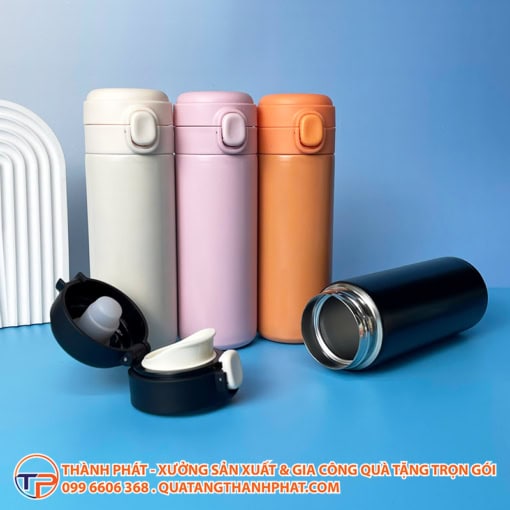 Bình giữ nhiệt inox với nắp bật tiện lợi mod gf6689 - ảnh 2