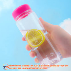 Binh nuoc nhua quang cao