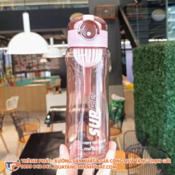 Bình nước nhựa văn phòng có nắp bật bgn6231 - ảnh 2