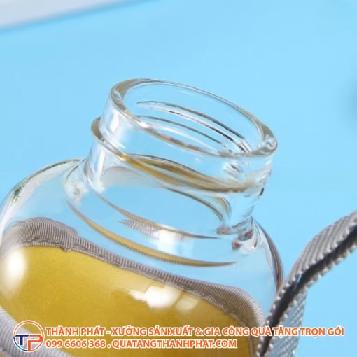 Bình thủy tinh đựng nước có quai xách  lns6240 - hình ảnh 2