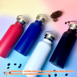 Bình Nước Giữ Nhiệt Nắp Gỗ Quai Inox Bgn6210 17 Binh giu nhiet nap go quai inox lam qua tang