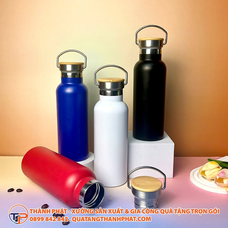 Bình Nước Giữ Nhiệt Nắp Gỗ Quai Inox Bgn6210 18 Binh giu nhiet nap go quai inox tien dung