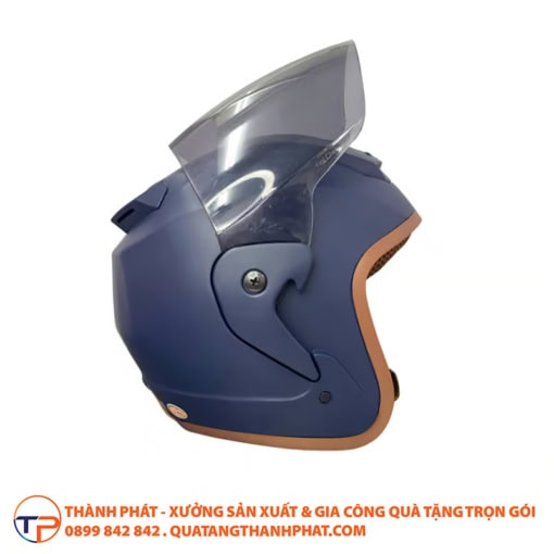 Mũ bảo hiểm 3/4 cao cấp có kính chắn gió bh09 - ảnh 2