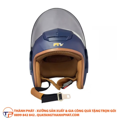 Mũ bảo hiểm 3/4 cao cấp có kính chắn gió bh09 - ảnh 5