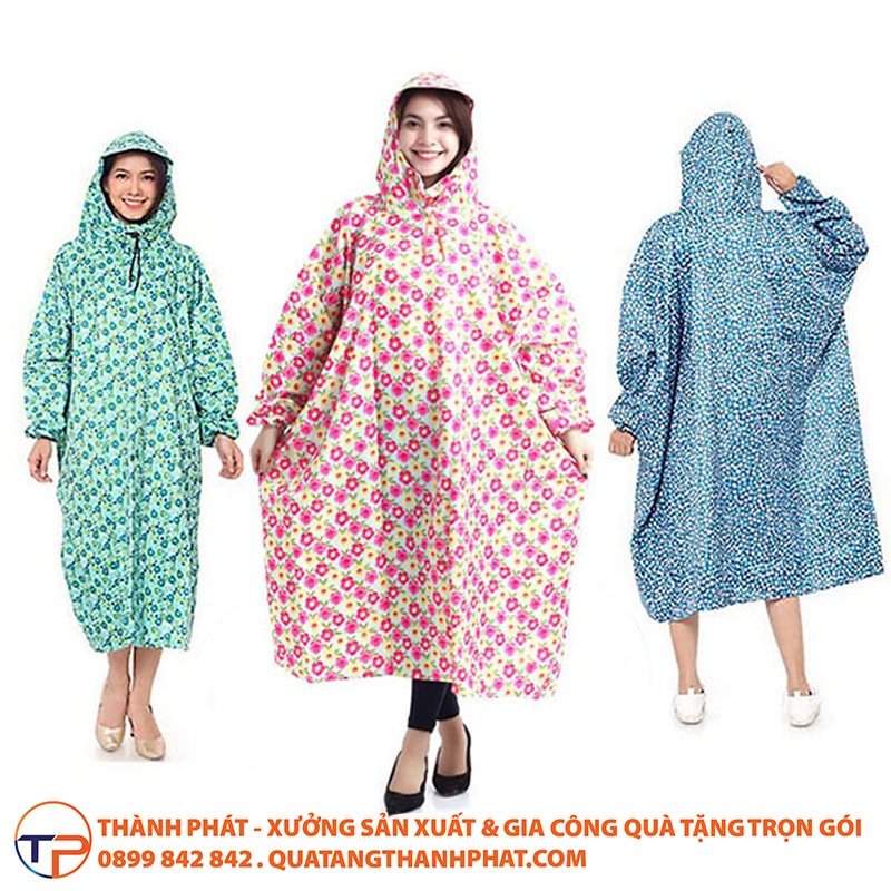 Áo Mưa Bộ Cao Cấp Có In Logo A02 30 Ao mua bit in logo doanh nghiep