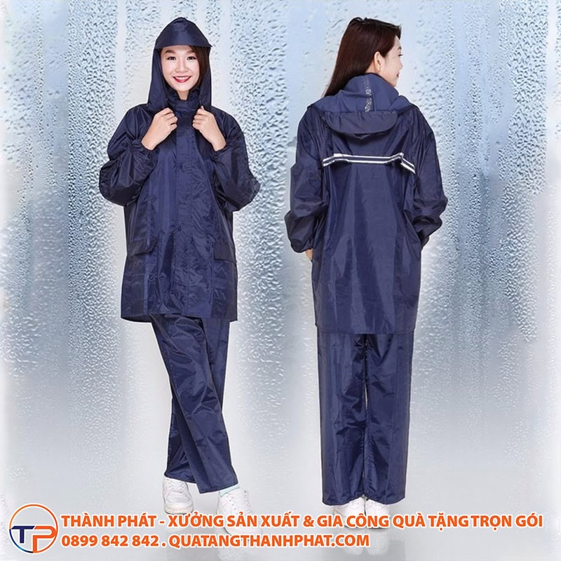Áo Mưa Bộ Cao Cấp Có In Logo A02 22 Ao mua bo cao cap 1