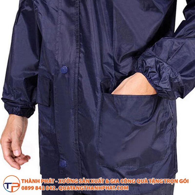 Áo Mưa Bộ Cao Cấp Có In Logo A02 25 Ao mua bo vai du an toan