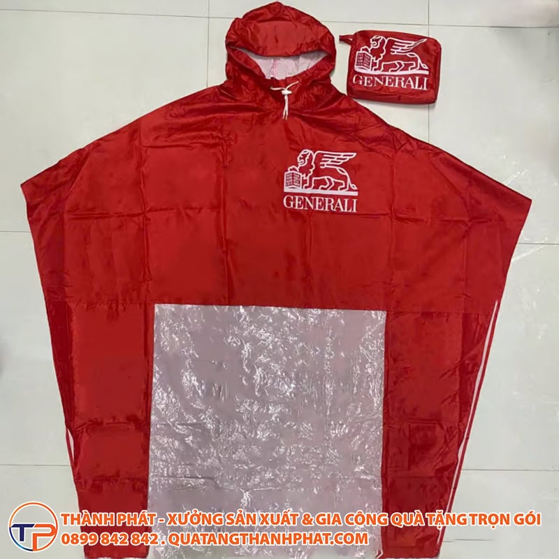 Áo Mưa Chữ A Có Bóng Kính In Logo A03 21 Ao mua chu a in logo 1