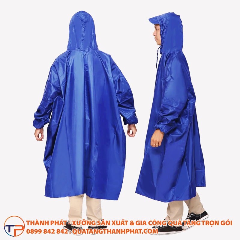 Áo Mưa Măng Tô Thời Trang In Logo A05 27 Ao mua may kin cao cap