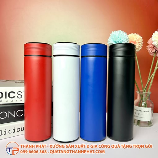 Bình giữ nhiệt nắp viền có hiển thị nhiệt độ gf6396 - ảnh 2