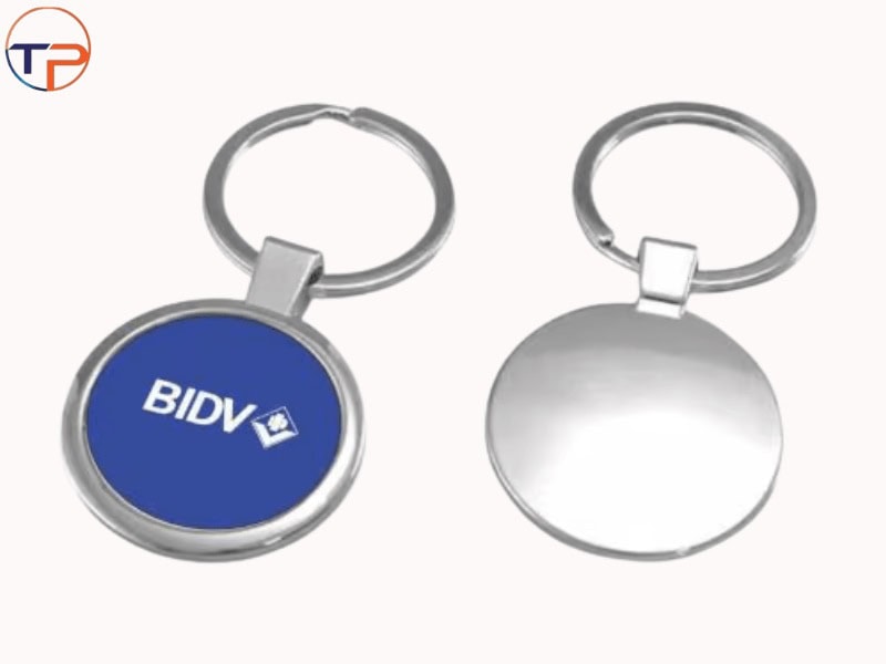 Móc khóa kim loại khắc logo