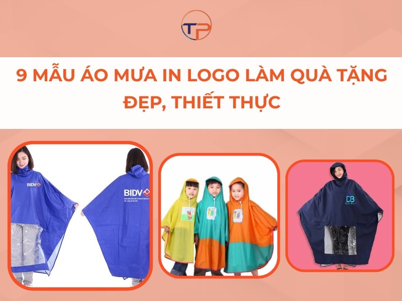 9 Mẫu Áo Mưa In Logo Làm Quà Tặng Đẹp, Thiết Thực 14 Áo mưa in logo làm quà tặng