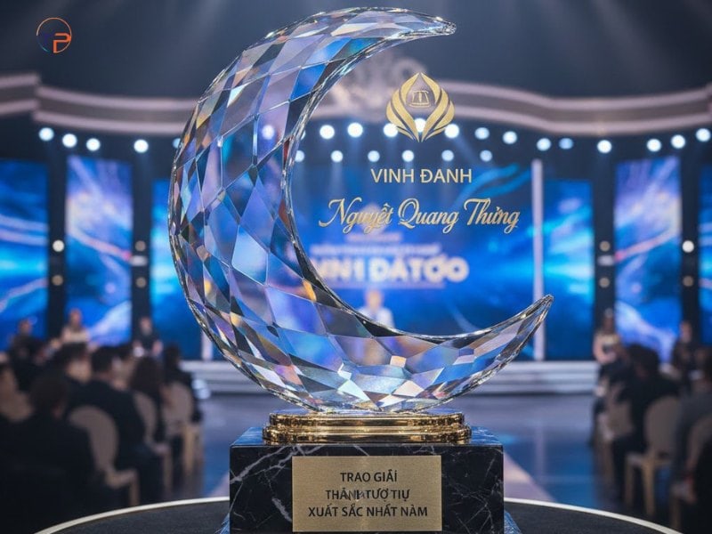 Top 10+ Mẫu Cúp Vinh Danh In Khắc Đẹp, Sang Trọng 23 Cup hinh mat trang