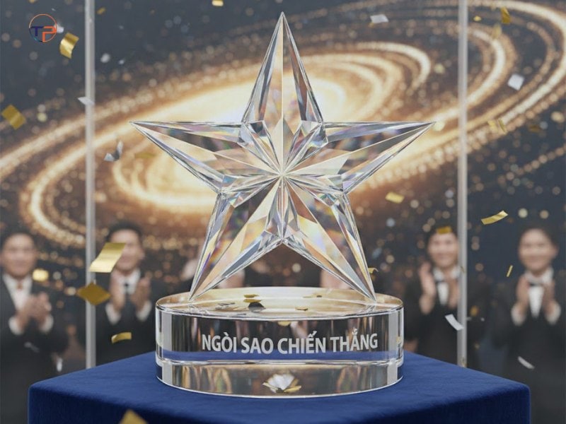 Top 10+ Mẫu Cúp Vinh Danh In Khắc Đẹp, Sang Trọng 24 Cup ngoi sao chien thang