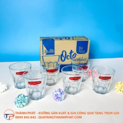 Ly Thủy Tinh Ngấn Cạnh In Logo Lt10 14 Ly thủy tinh ngấn cạnh in logo lt10 - ảnh 3