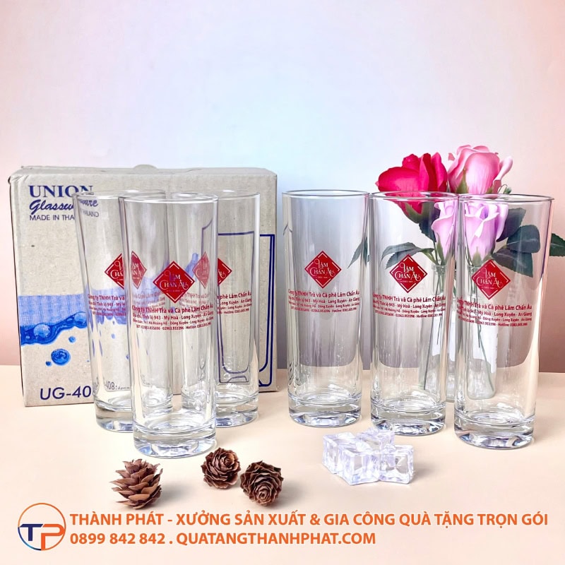 Ly Thuỷ Tinh Ống Cao In Logo Doanh Nghiệp Lt13 14 Ly thuy tinh ong cao in logo lt13 tien dung