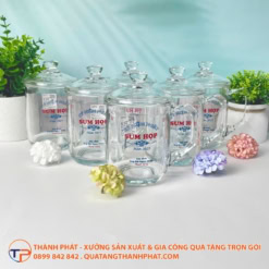 Ly Thuỷ Tinh Quai Chữ C Có Nắp Đậy Lt12 16 Ly thuỷ tinh quai chữ c có nắp đậy lt12 - ảnh 3