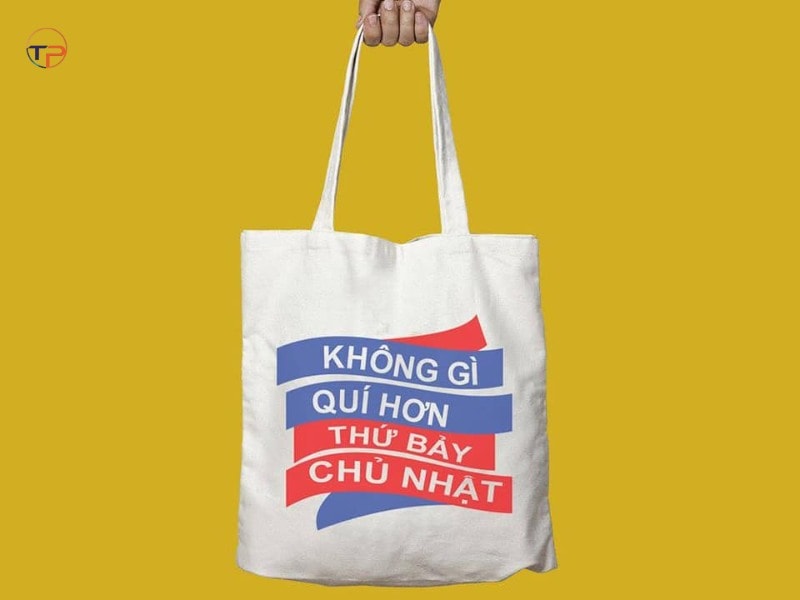 Túi tote in logo