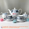Bộ Ấm Trà Hoạ Tiết Tứ Linh In Logo 70 Bo am tra hoa tiet tu linh in logo gia tot