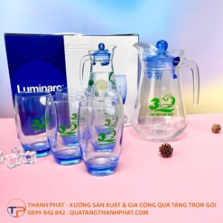 Bộ bình ly thuỷ tinh Ice Blue LT23